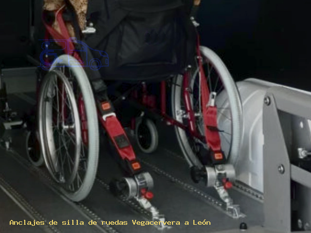 Anclajes de silla de ruedas Vegacervera a León